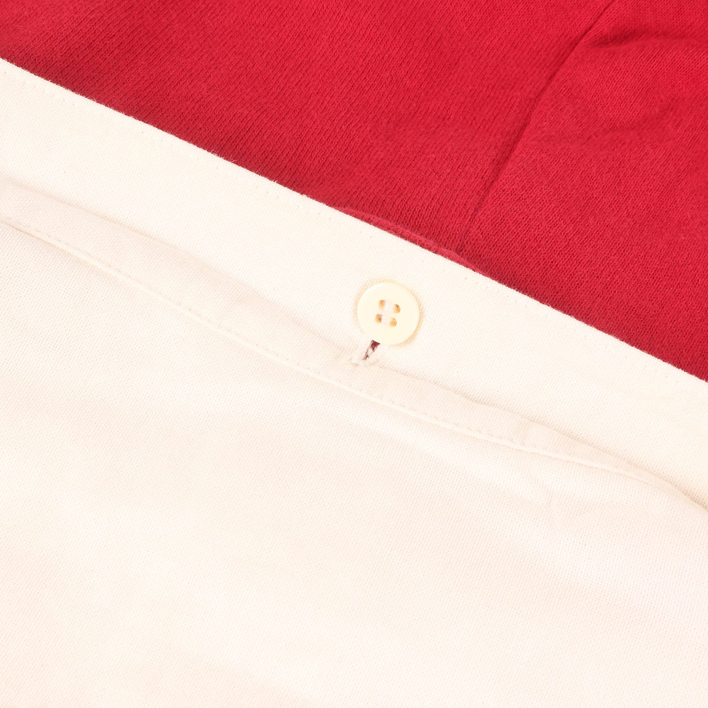スウェットフード付き バンドカラー コットン ボタンシャツ (INGALL HOODIE SHIRT L/S)