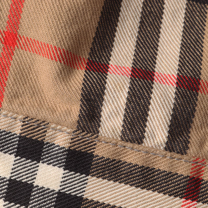 22SS ×BURBERRY ロゴ刺繍 ノバチェック デニム トラッカージャケット (Denim Trucker Jacket)