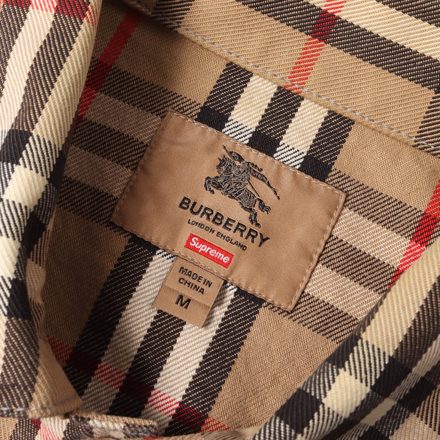 22SS ×BURBERRY ロゴ刺繍 ノバチェック デニム トラッカージャケット (Denim Trucker Jacket)