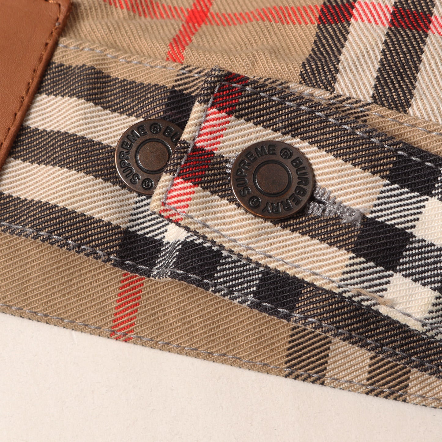 22SS ×BURBERRY ロゴ刺繍 ノバチェック デニム トラッカージャケット (Denim Trucker Jacket)