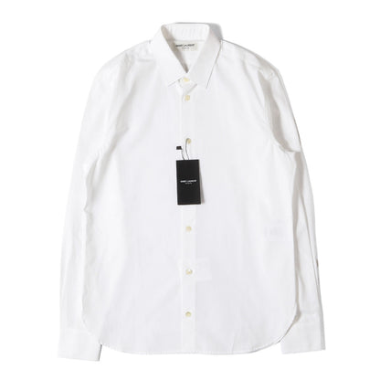 レギュラーカラー コットン ボタン ドレスシャツ (536096 Y216W)