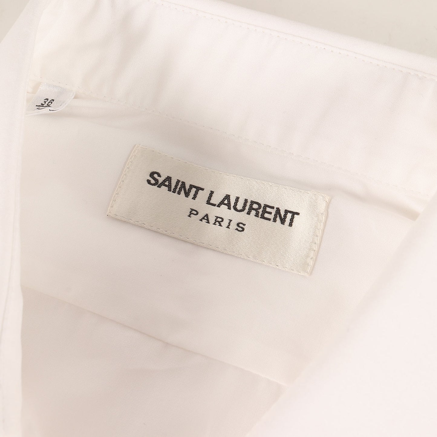 レギュラーカラー コットン ボタン ドレスシャツ (536096 Y216W)