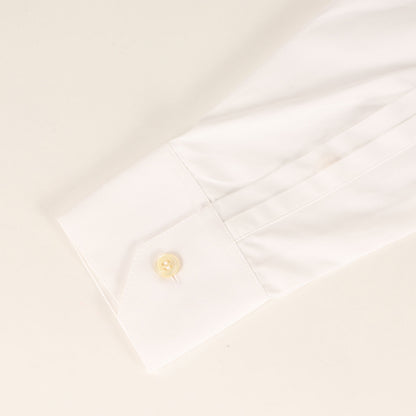 レギュラーカラー コットン ボタン ドレスシャツ (536096 Y216W)