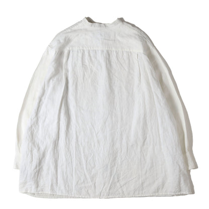 17SS ×ROBERT MAPPLETHORPE 転写フォト オーバーサイズ コットン バンドカラー ボタン シャツ