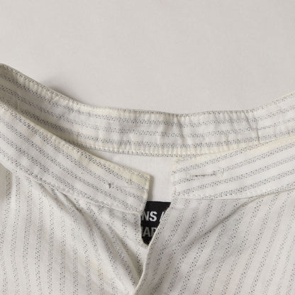 17SS ×ROBERT MAPPLETHORPE 転写フォト オーバーサイズ コットン バンドカラー ボタン シャツ