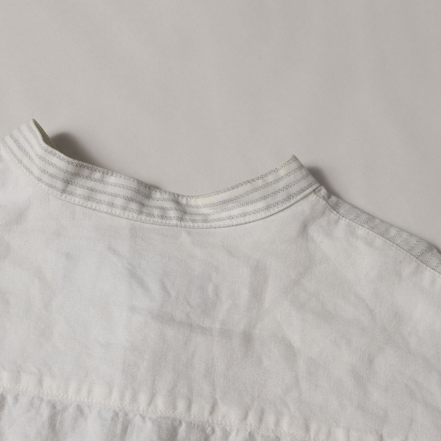 17SS ×ROBERT MAPPLETHORPE 転写フォト オーバーサイズ コットン バンドカラー ボタン シャツ