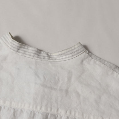 17SS ×ROBERT MAPPLETHORPE 転写フォト オーバーサイズ コットン バンドカラー ボタン シャツ