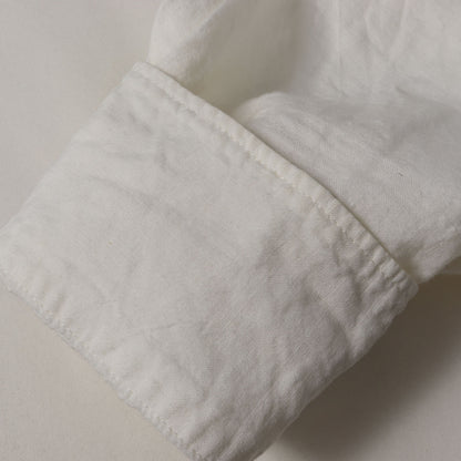 17SS ×ROBERT MAPPLETHORPE 転写フォト オーバーサイズ コットン バンドカラー ボタン シャツ