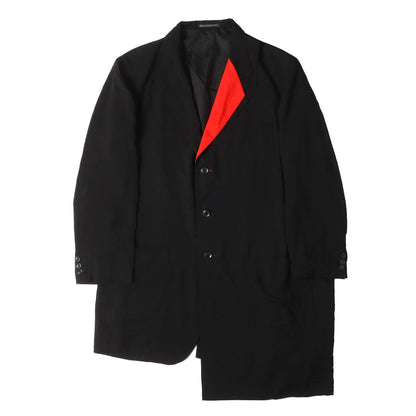 左二重 レイヤード 変形 レーヨン ジャケット (HG-J28-809) yohji yamamoto pour homme