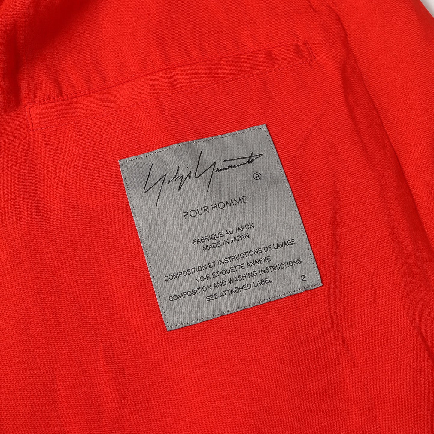 左二重 レイヤード 変形 レーヨン ジャケット (HG-J28-809) yohji yamamoto pour homme