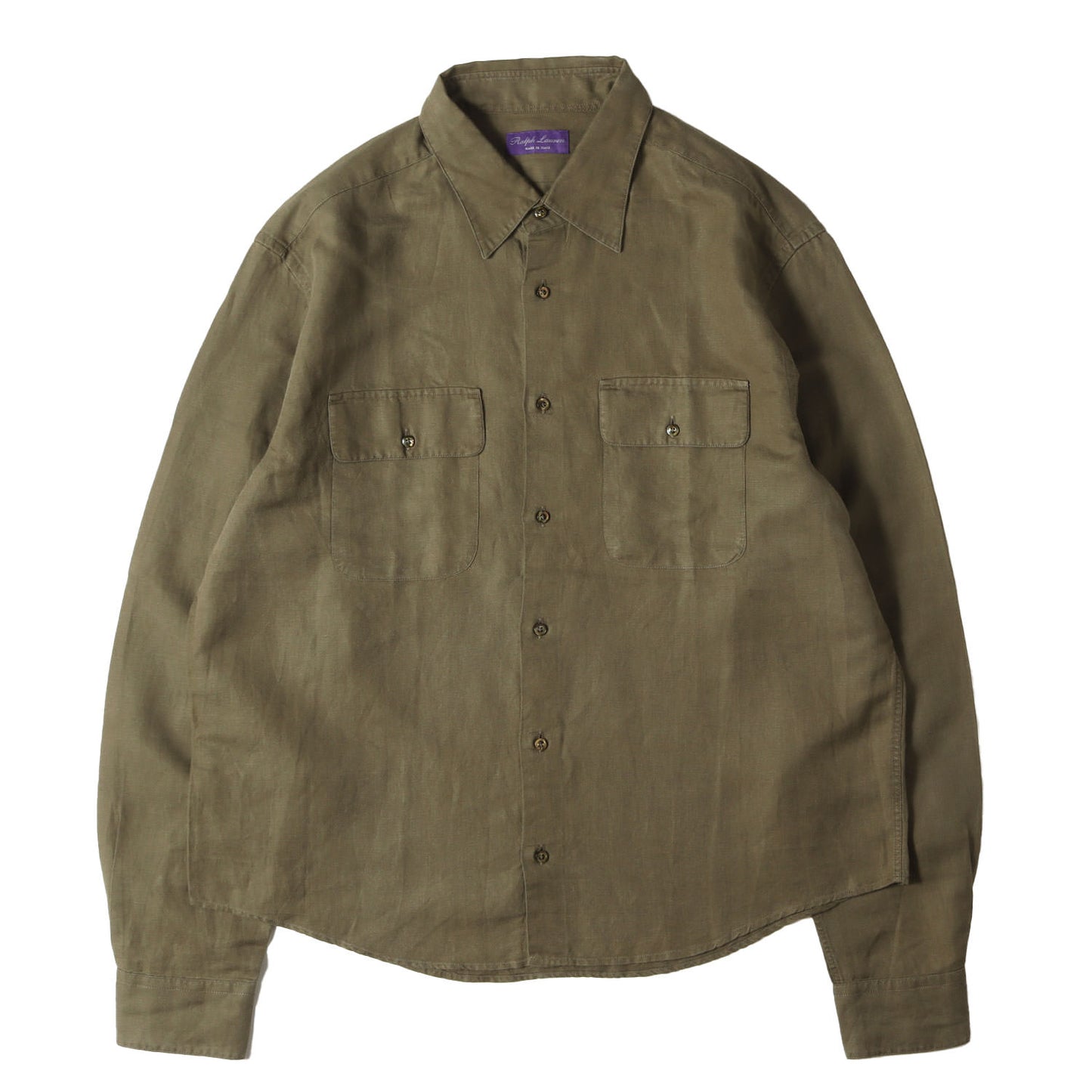 リネンコットン ボタン シャツ / PURPLE LABEL パープルレーベル