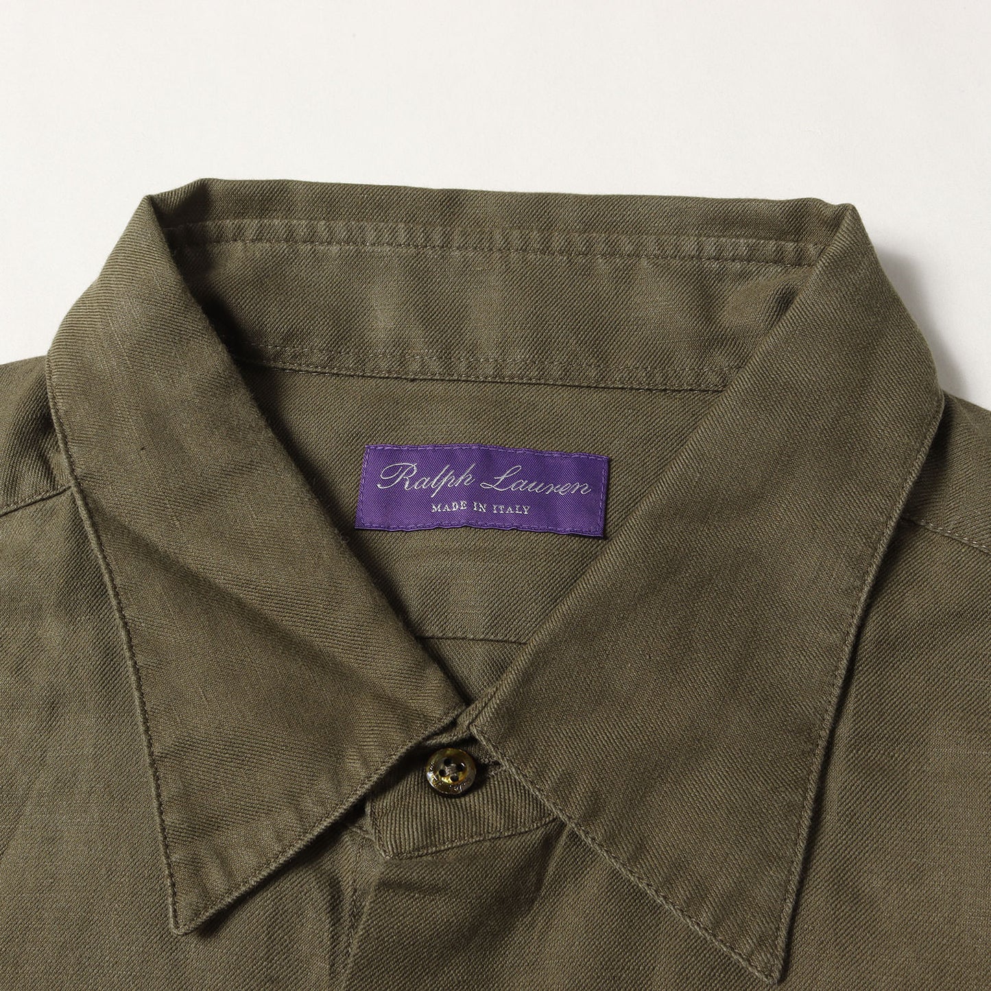 リネンコットン ボタン シャツ / PURPLE LABEL パープルレーベル
