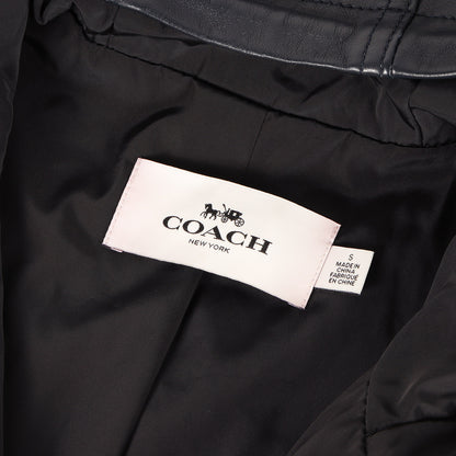 ラムレザー フーデッド フルジップ ブルゾン (LAMB LEATHER HOODED JACKET)