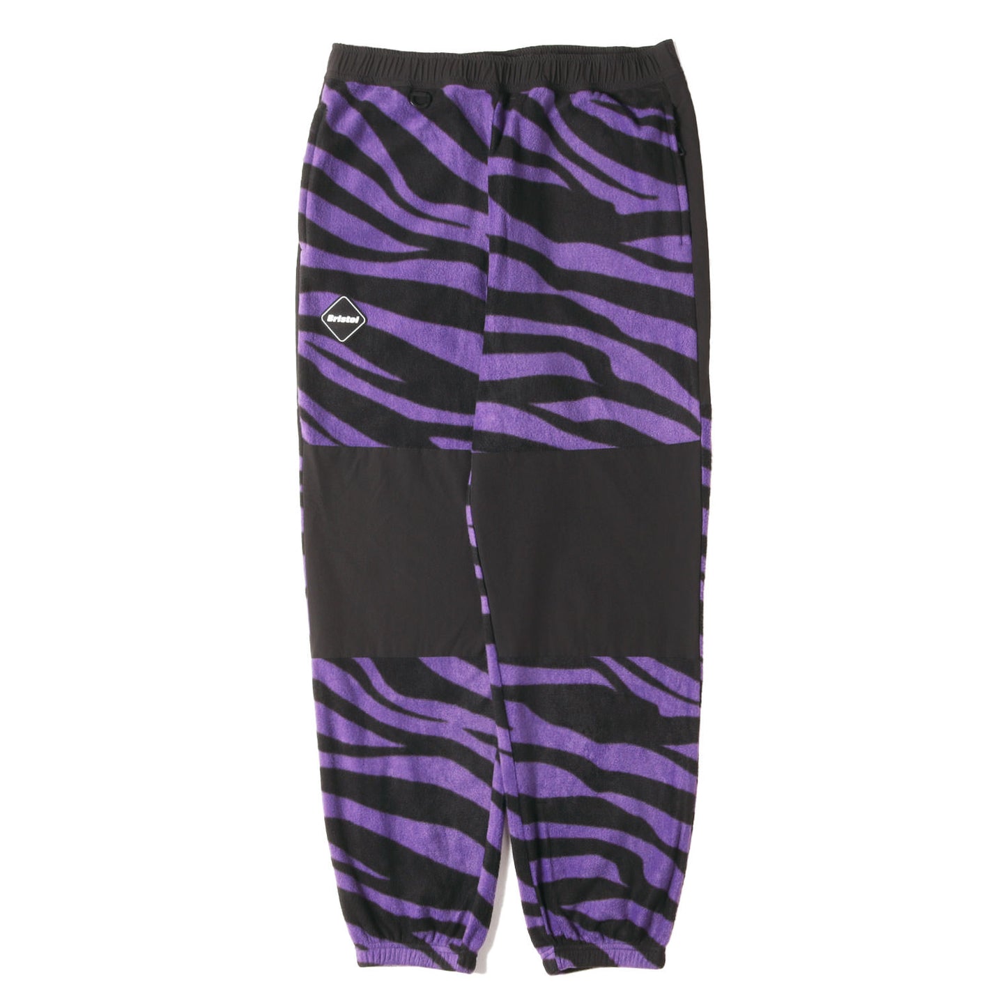 エンブレムパッチ ゼブラ柄 切替 フリース パンツ (ZEBRA FLEECE PANTS)