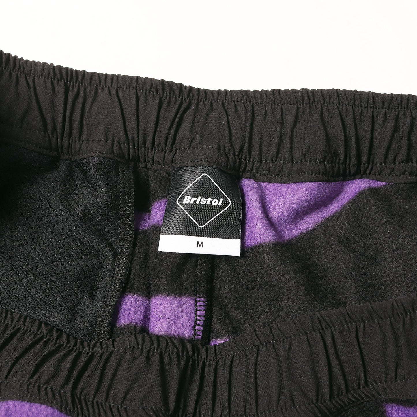 エンブレムパッチ ゼブラ柄 切替 フリース パンツ (ZEBRA FLEECE PANTS)