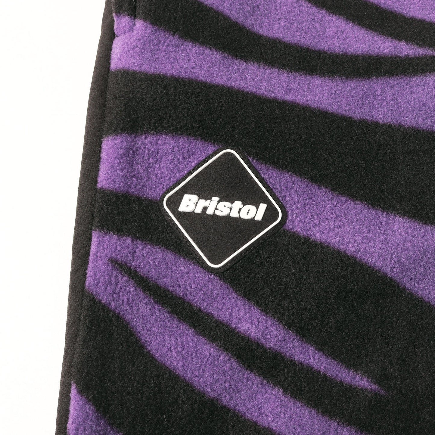エンブレムパッチ ゼブラ柄 切替 フリース パンツ (ZEBRA FLEECE PANTS)
