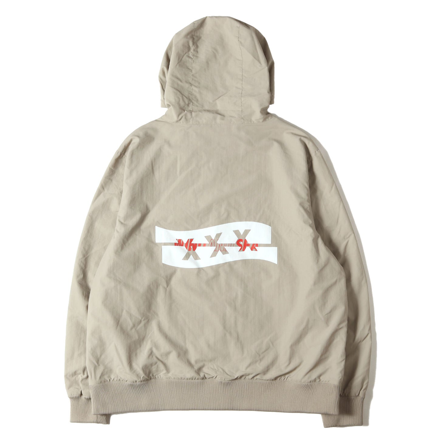 ×GOD SELECTION XXX コラボロゴ ナイロン フルジップ フーデッド ジャケット (NYLON PARKA)