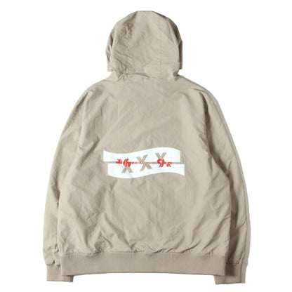 ×GOD SELECTION XXX コラボロゴ ナイロン フルジップ フーデッド ジャケット (NYLON PARKA)