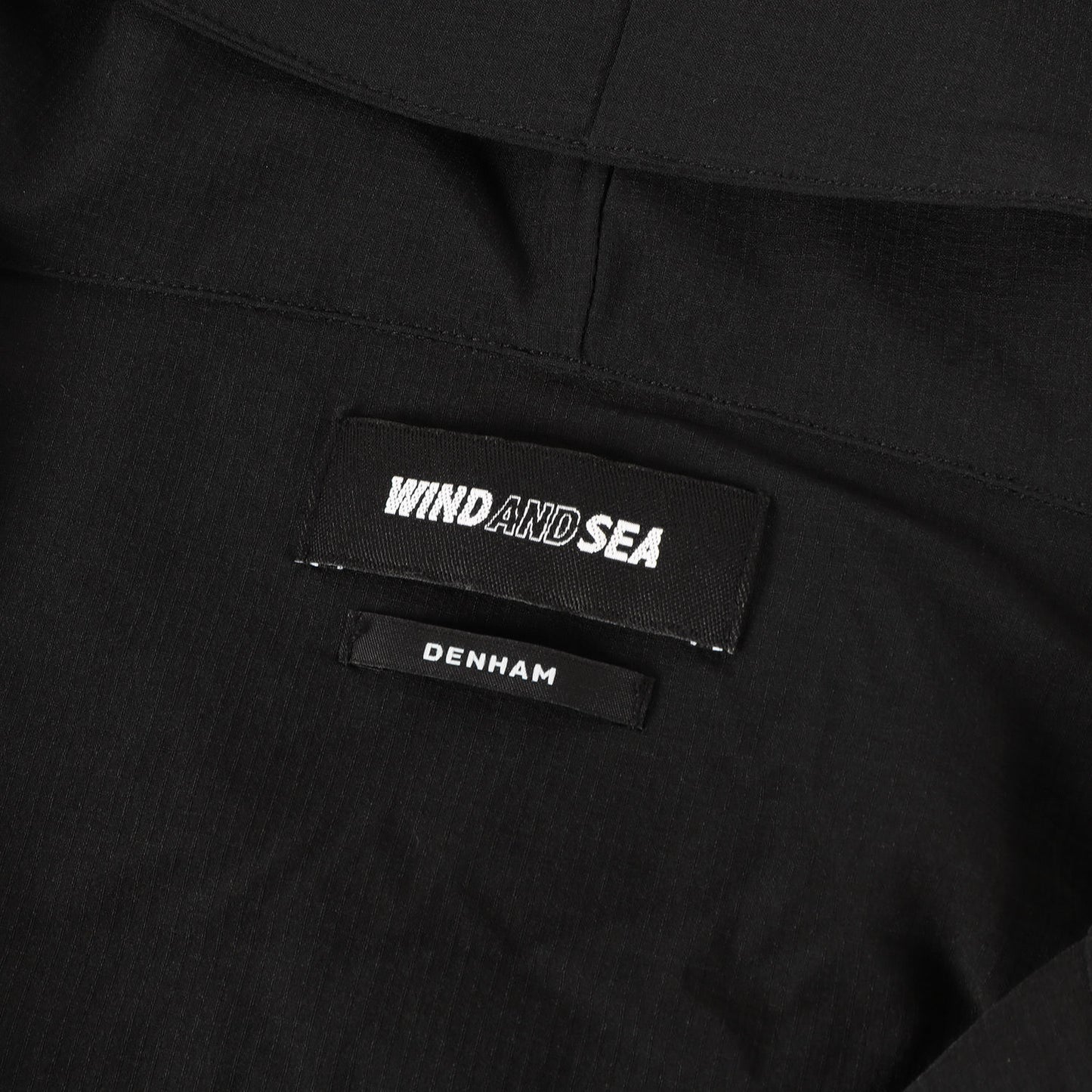 ×DENHAM フェイクステッチロゴ ストレッチナイロン フルジップ トラック パーカー (Truck Parka)