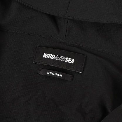 ×DENHAM フェイクステッチロゴ ストレッチナイロン フルジップ トラック パーカー (Truck Parka)