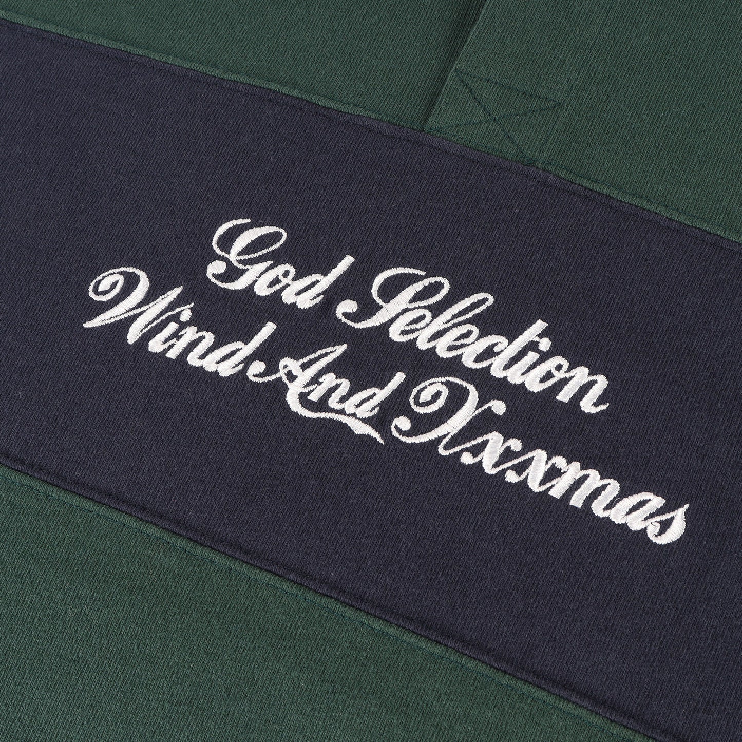 ×GOD SELECTION XXX ブランドロゴ刺繍 ボーダー ラガーシャツ (WDS-XXX-21A-06)