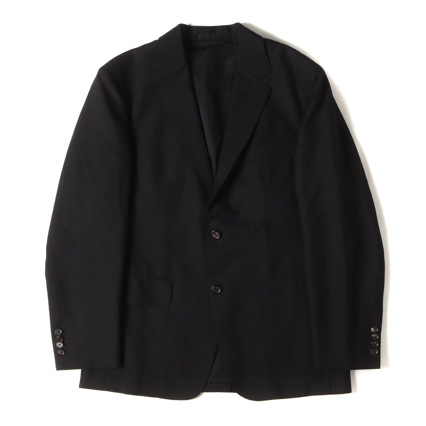 ×DORMEUIL ウール/モヘア ノッチドラペル 2B テーラード ジャケット (SINGLE BREASTED JACKET)