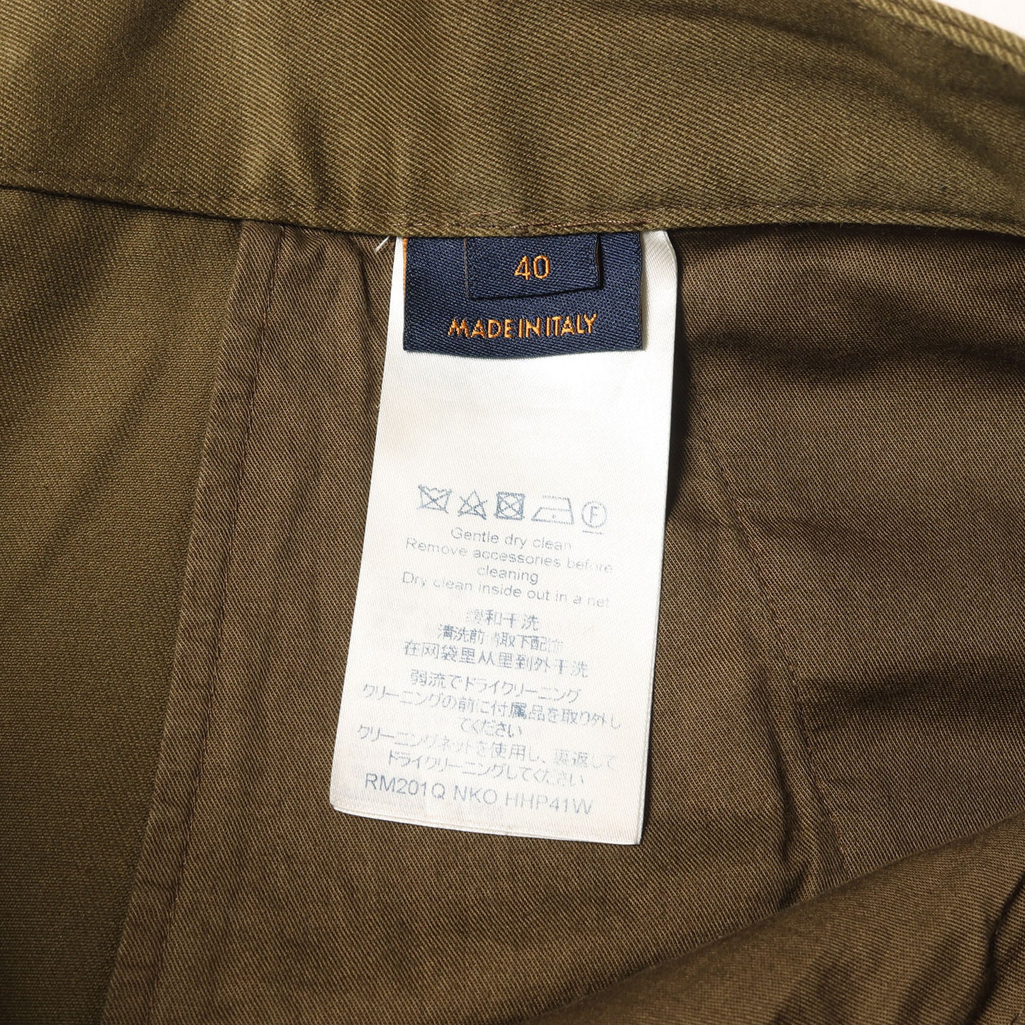 20SS キーホルダー付き コットンポリ トラウザー チノパンツ (RM201Q NKO HHP41W)
