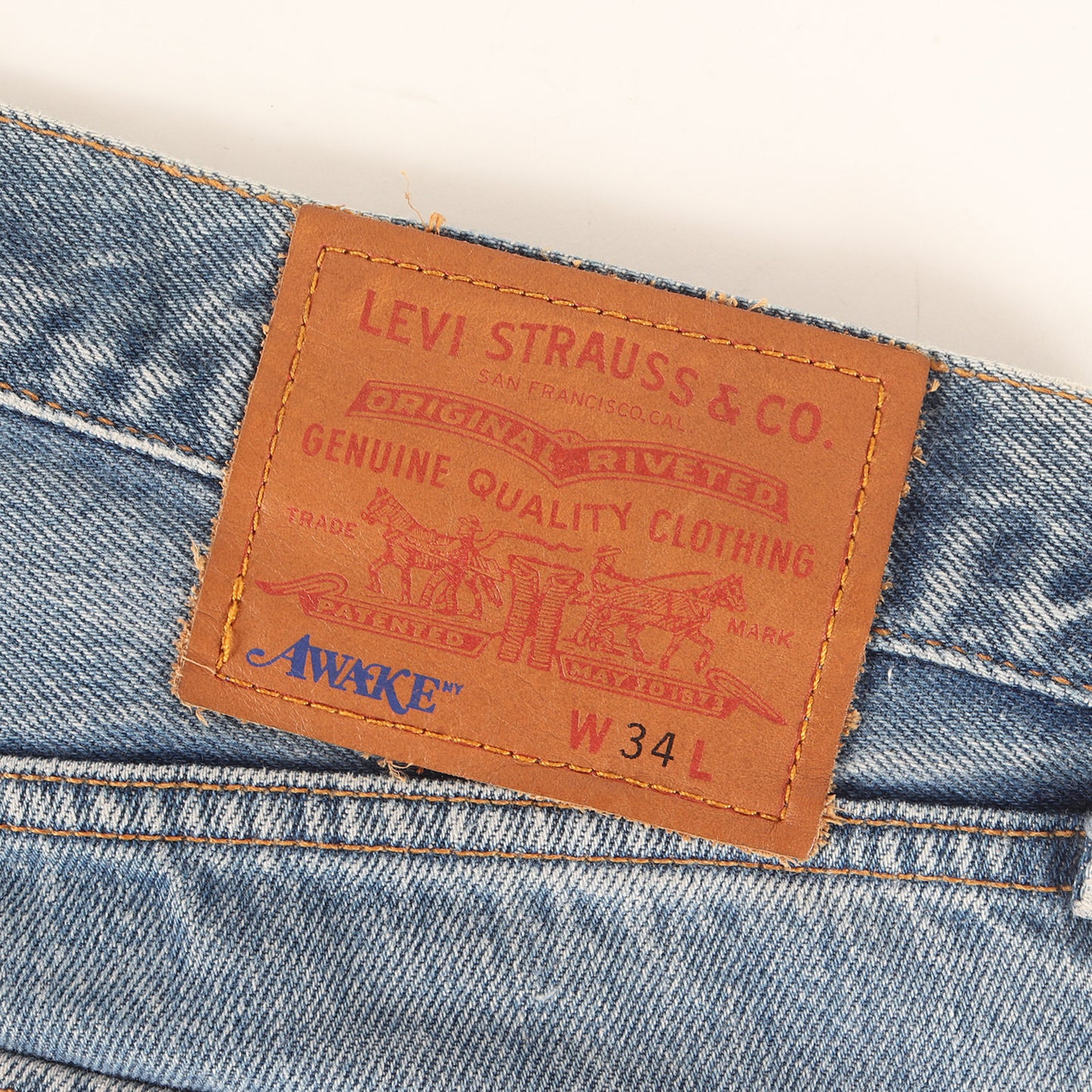 ×Levi's 501 マルチパッチワーク 古着リメイク デニムパンツ (501 Patchwork Multi)