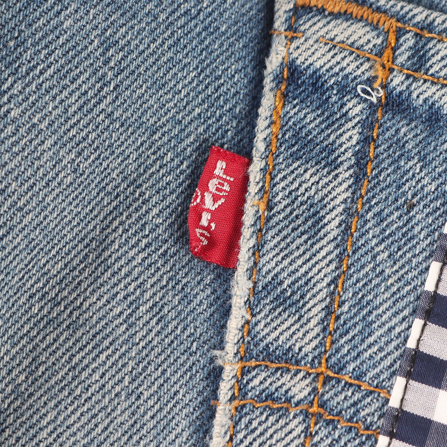 ×Levi's 501 マルチパッチワーク 古着リメイク デニムパンツ (501 Patchwork Multi)