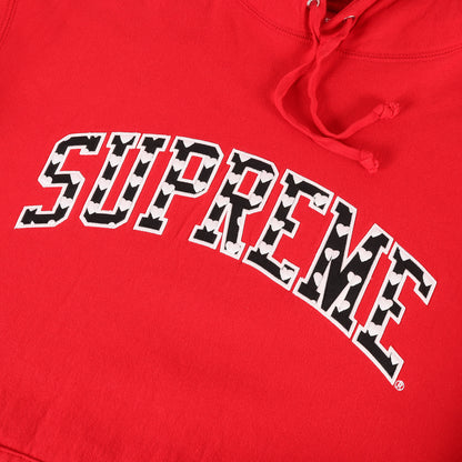 21SS ハート刺繍 アーチロゴ スウェット パーカー (Hearts Arc Hooded Sweatshirt)