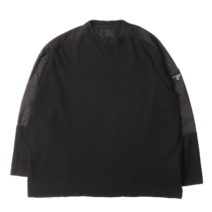 トライアングルロゴプレート 鹿の子コットン / ナイロン ロングスリーブ Tシャツ (UJL184 S212 1YR5)