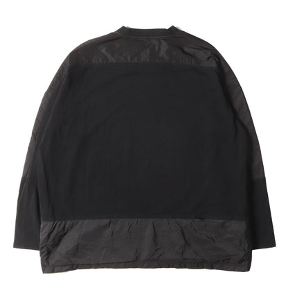 トライアングルロゴプレート 鹿の子コットン / ナイロン ロングスリーブ Tシャツ (UJL184 S212 1YR5)
