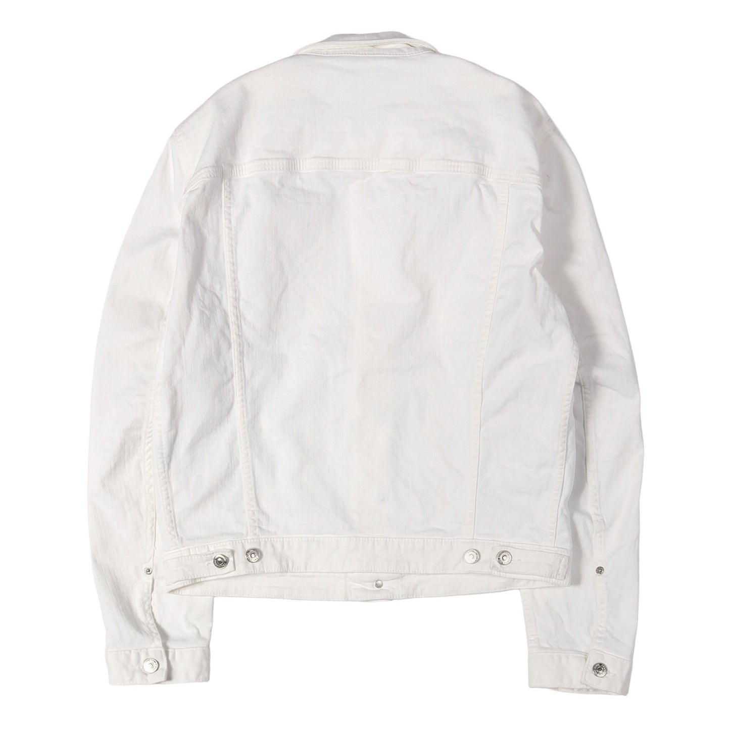 21SS ボーダープリント ホワイト デニムジャケット(Dan Jean Jacket)