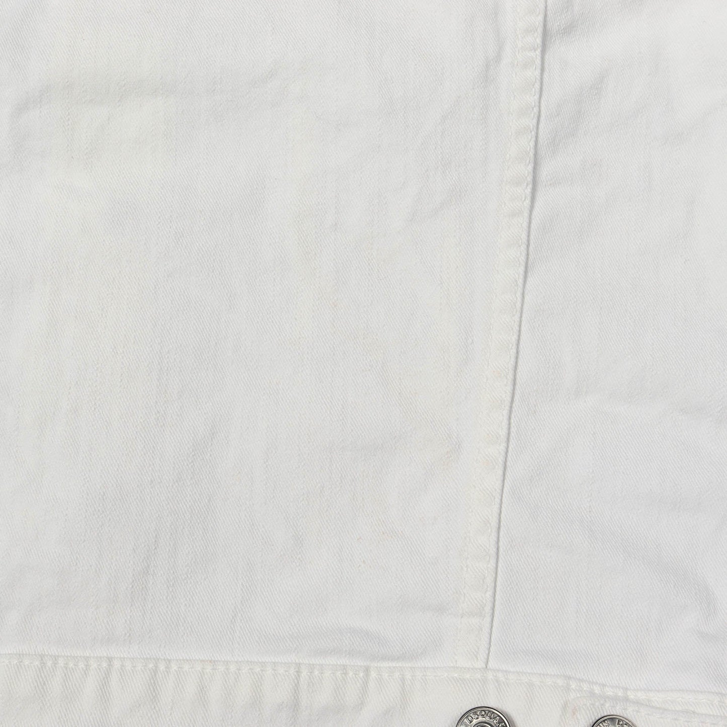 21SS ボーダープリント ホワイト デニムジャケット(Dan Jean Jacket)