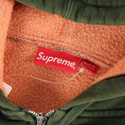 スモールBOXロゴ フルジップ スウェット パーカー (Contrast Zip Up Hooded Sweatshirt)