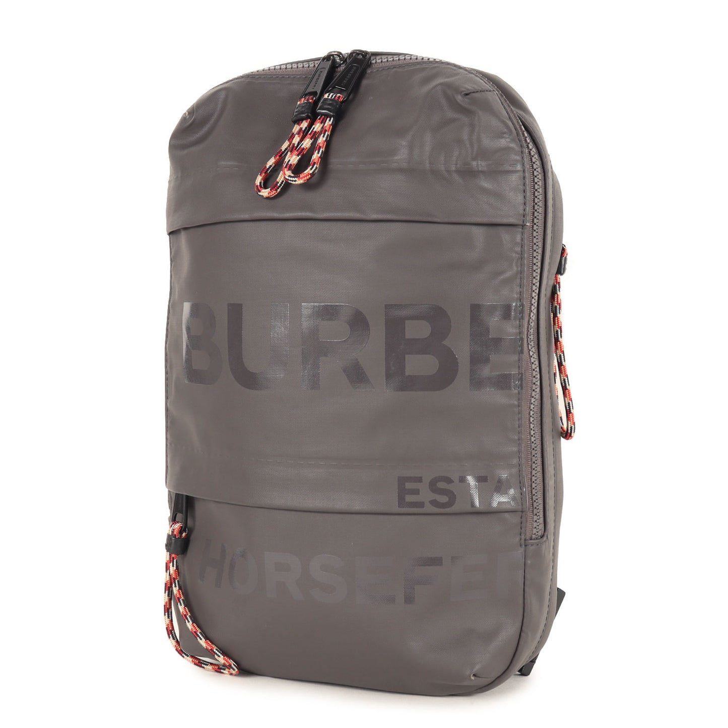 [リカルド・ティッシ期] 21AW ホースフェリー ロゴ ナイロン ボディバッグ (Horseferry Print Nylon Sonny Bum Bag)
