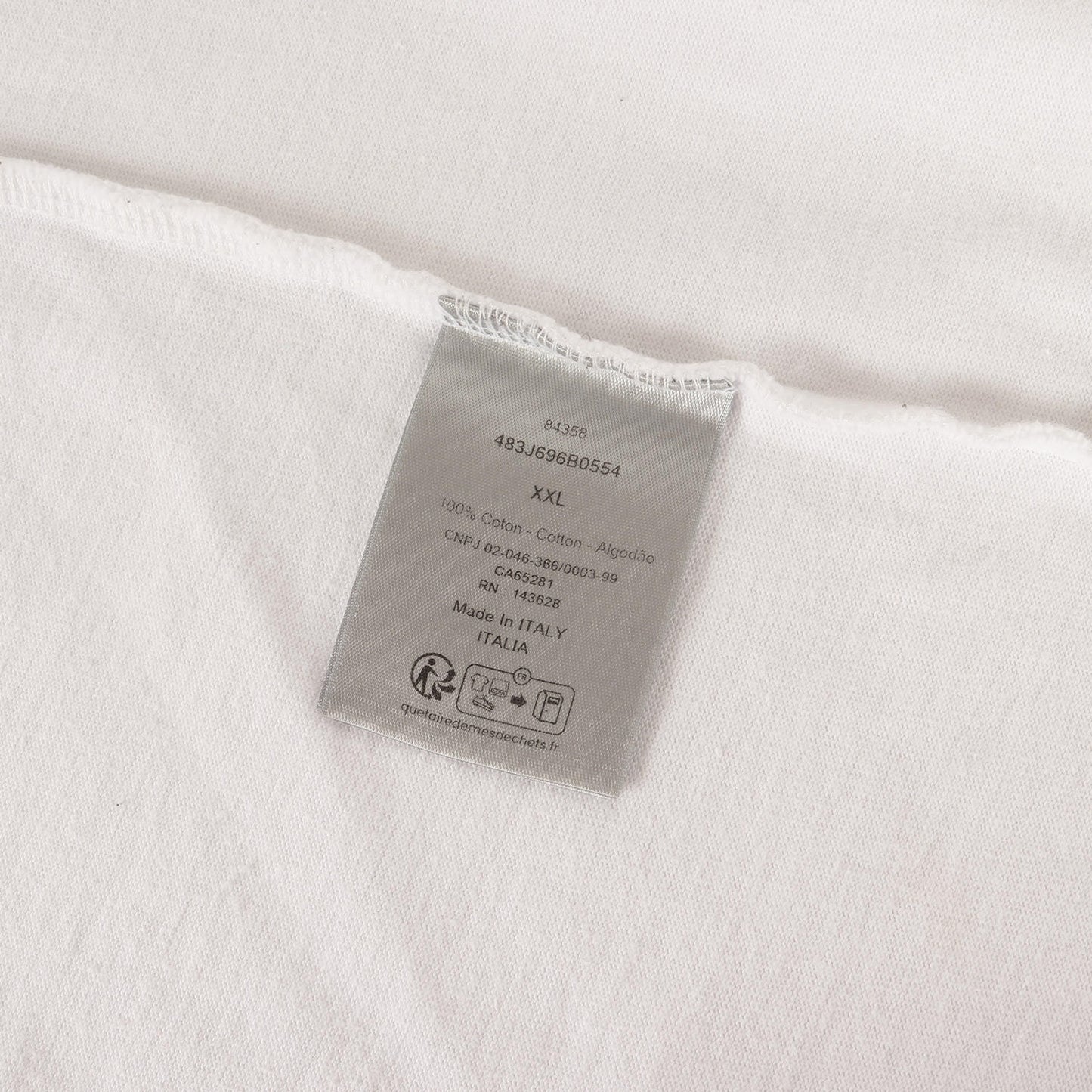 [近年モデル] ブランドロゴ刺繍 オーバーサイズ クルーネック Ｔシャツ 483J696B0554