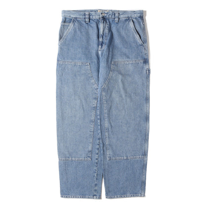 [近年モデル] ヴィンテージ加工 ダブルニー ペインター デニムパンツ (DENIM WORK PANTS)
