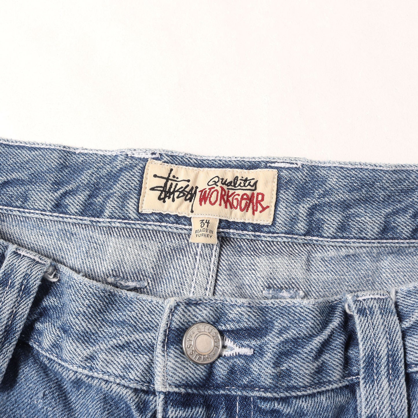 [近年モデル] ヴィンテージ加工 ダブルニー ペインター デニムパンツ (DENIM WORK PANTS)