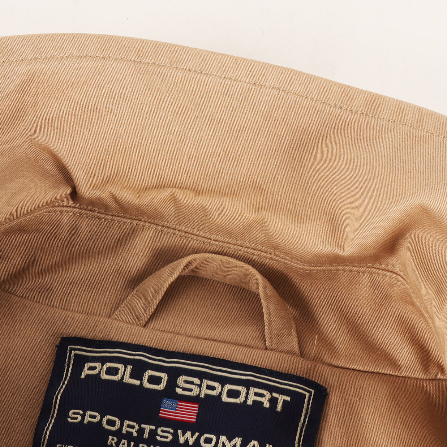 90s 比翼ボタン コットン ステンカラーコート / POLO SPORT SPORTSWOMAN
