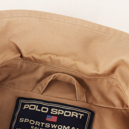 90s 比翼ボタン コットン ステンカラーコート / POLO SPORT SPORTSWOMAN