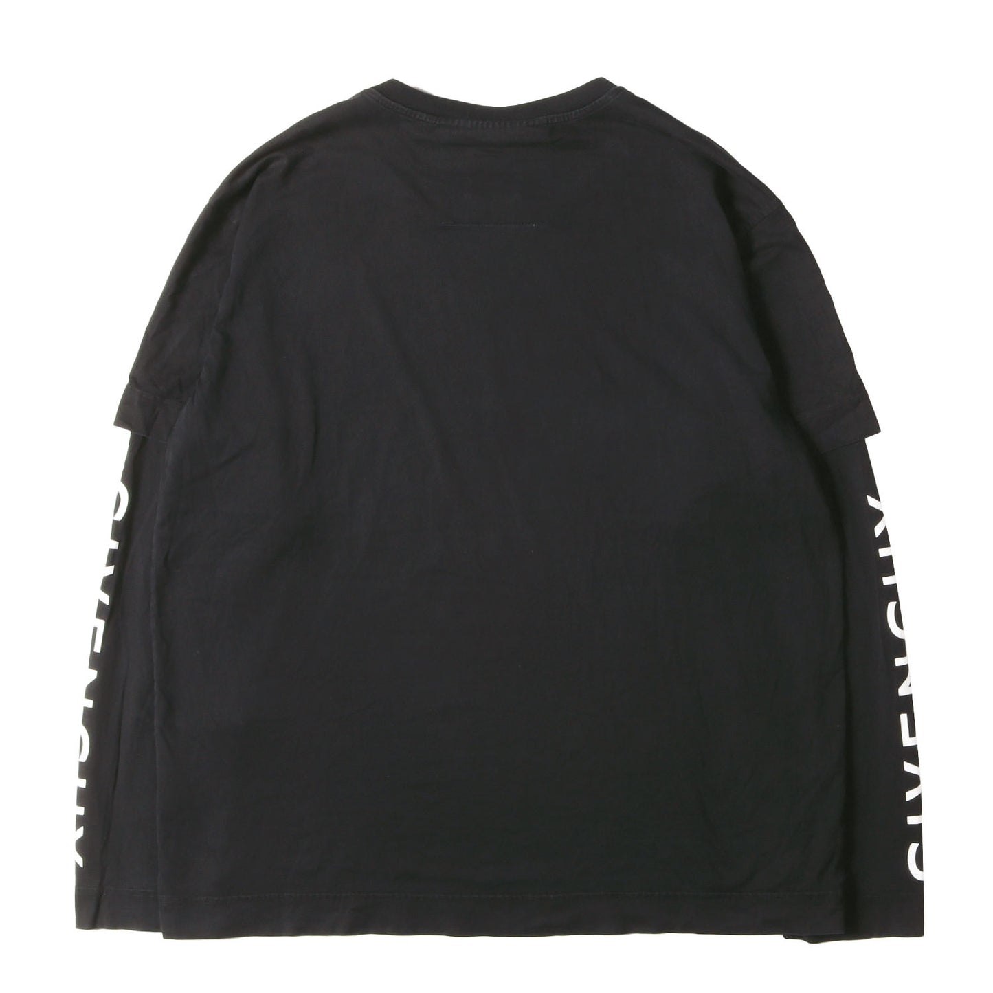 4Gロゴ刺繍 / アームブランドロゴプリント レイヤード ロングスリーブ Tシャツ (BM71G53)