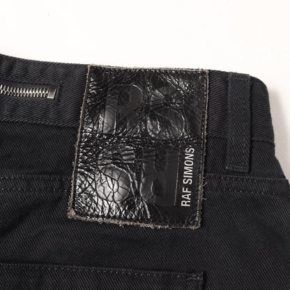 20AW ジップ / パッチ付き スリム デニムパンツ (SLIM FIT DENIM PANTS WITH BIG ZIP AND JERSEY PATCH)