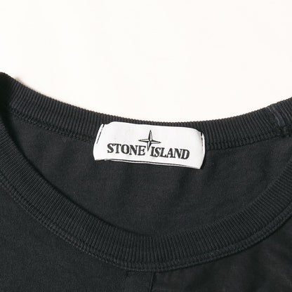 ジップポケット付き ガーメントダイ ロングスリーブ Ｔシャツ (BRUSHED COTTON CANVAS GARMENT DYED)