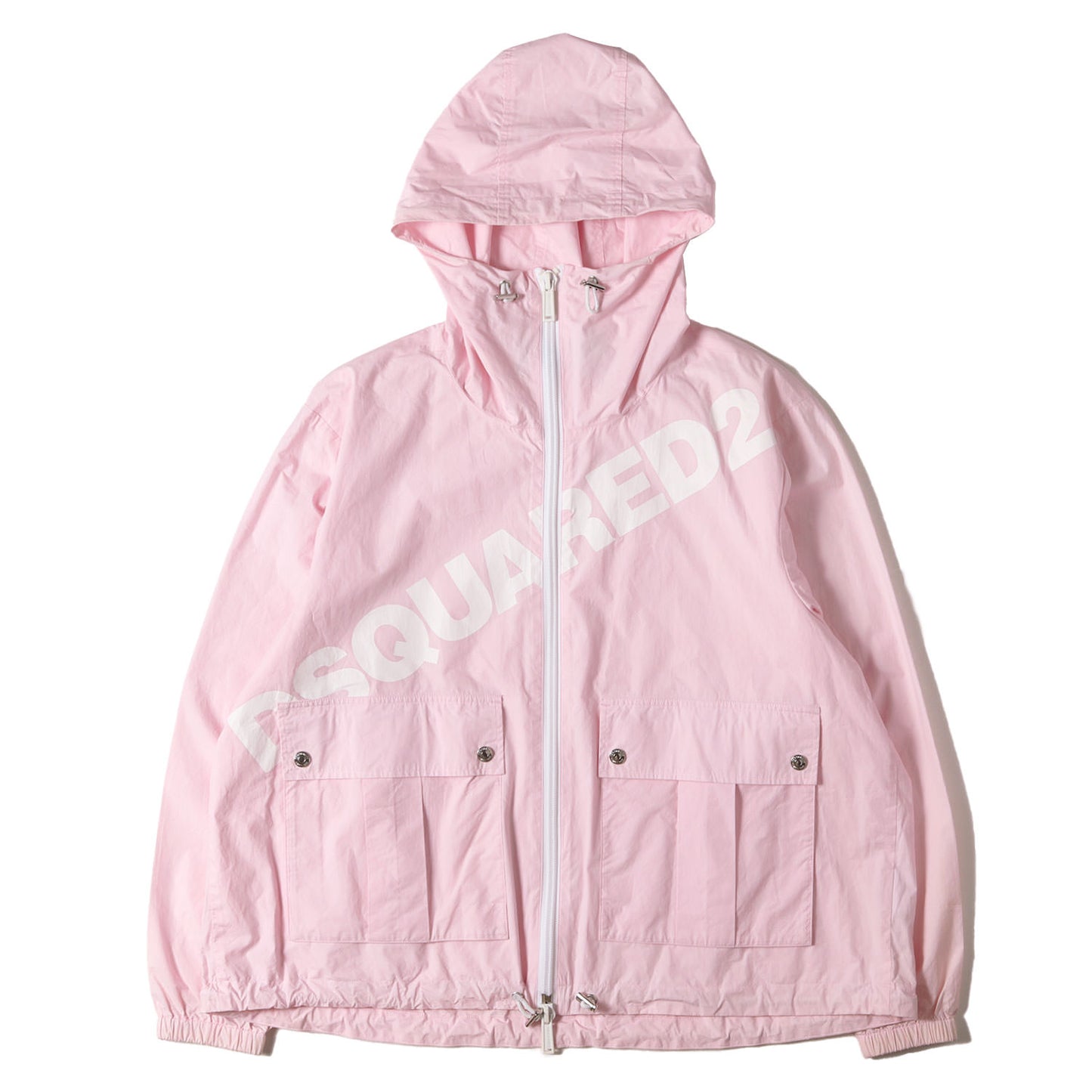 ビッグロゴプリント コットン フルジップ フーデッド ジャケット (LOGO ZIP UP PARKA / WINDBREAKER)