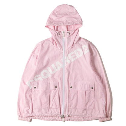 ビッグロゴプリント コットン フルジップ フーデッド ジャケット (LOGO ZIP UP PARKA / WINDBREAKER)