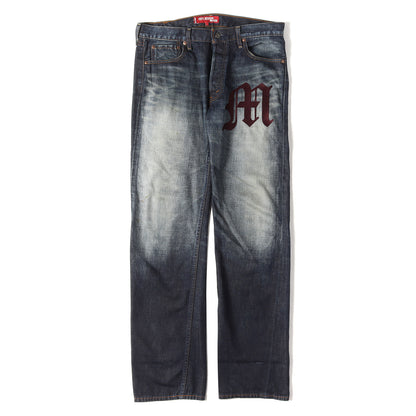 00s ×Levi's レターロゴ刺繍 JW503 ルーズ ストレート デニムパンツ (WG-P003)