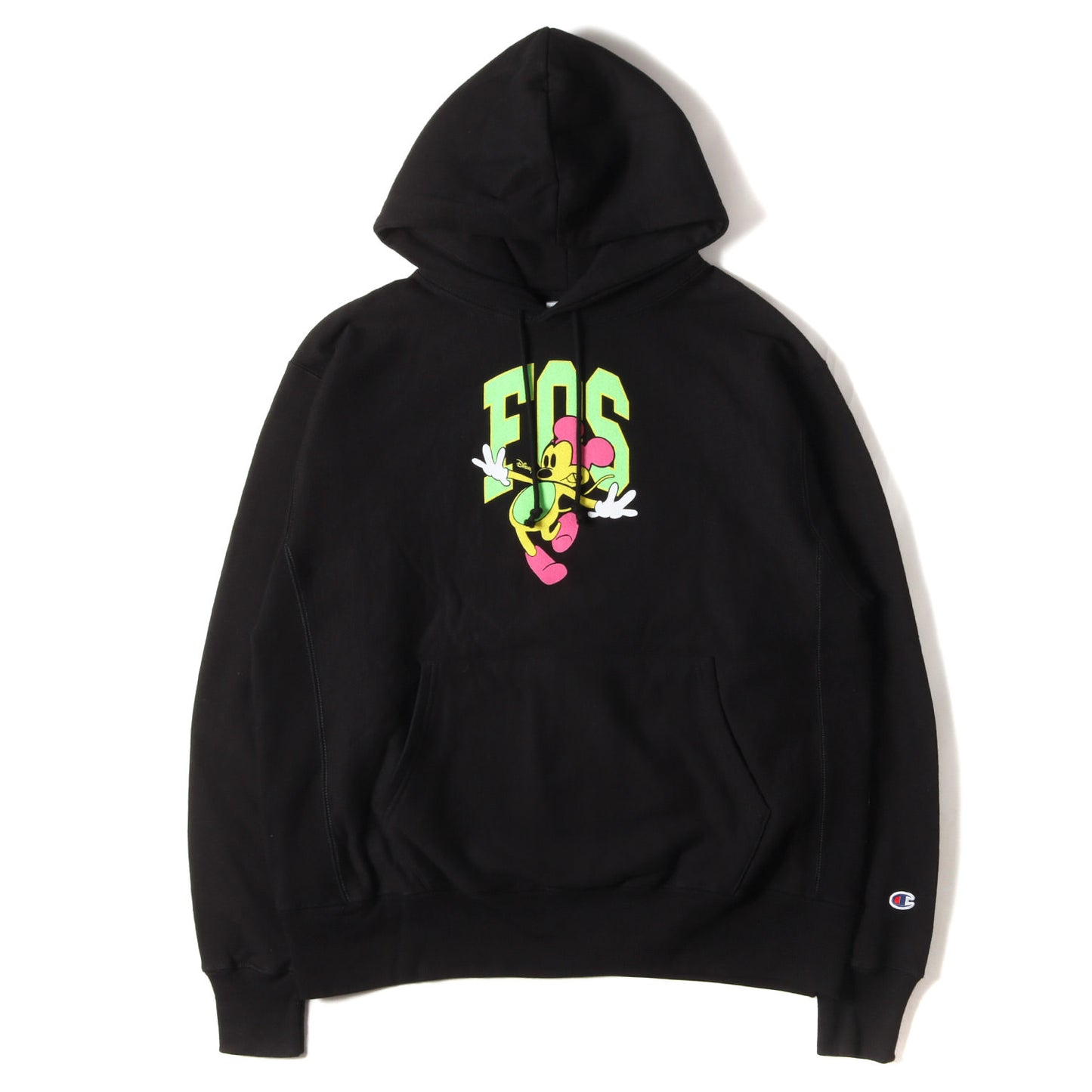 [FIGURES OF SPEECH限定] ×Virgil Abloh / DISNEY / Brooklyn Museum ミッキーマウス リバースウィーブ スウェット パーカー