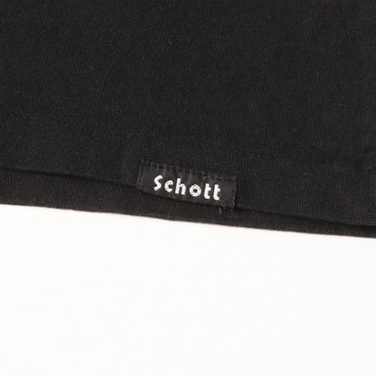 ×Schott バックスカルロゴ ロングスリーブ Tシャツ (BASIC LOGO LS TEE)