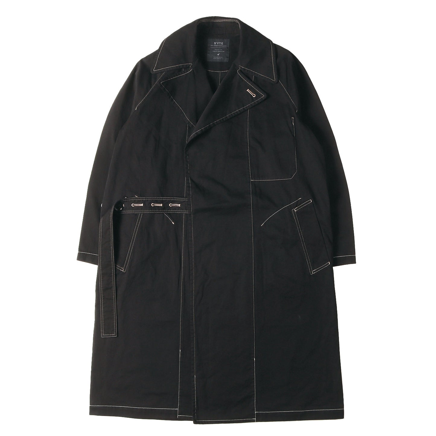 ガーメントダイ コットンツイル タイロッケン コート (3COTTON TWILL GARMENT DYED TIE-LOCKEN COAT)